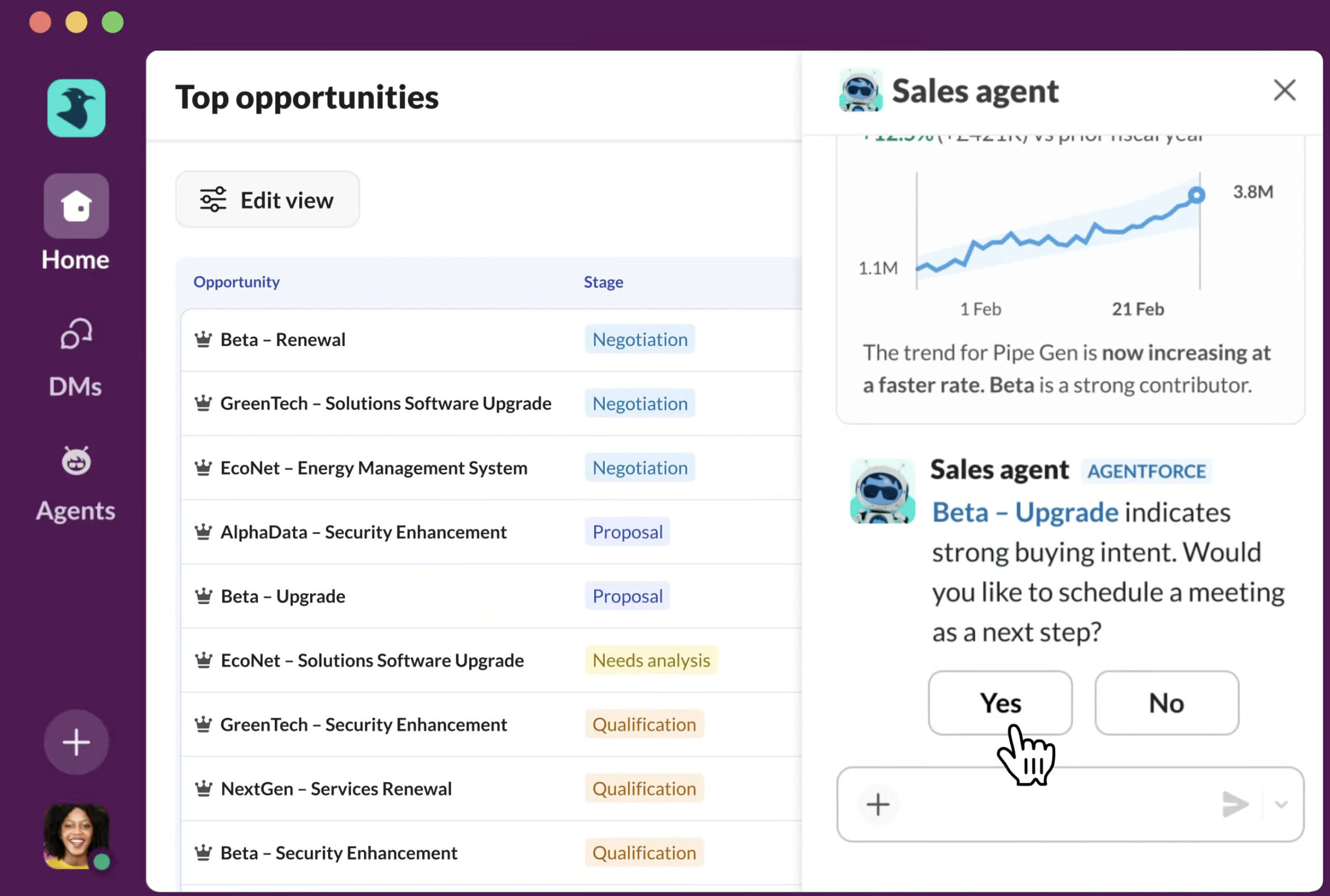 Slack CRM